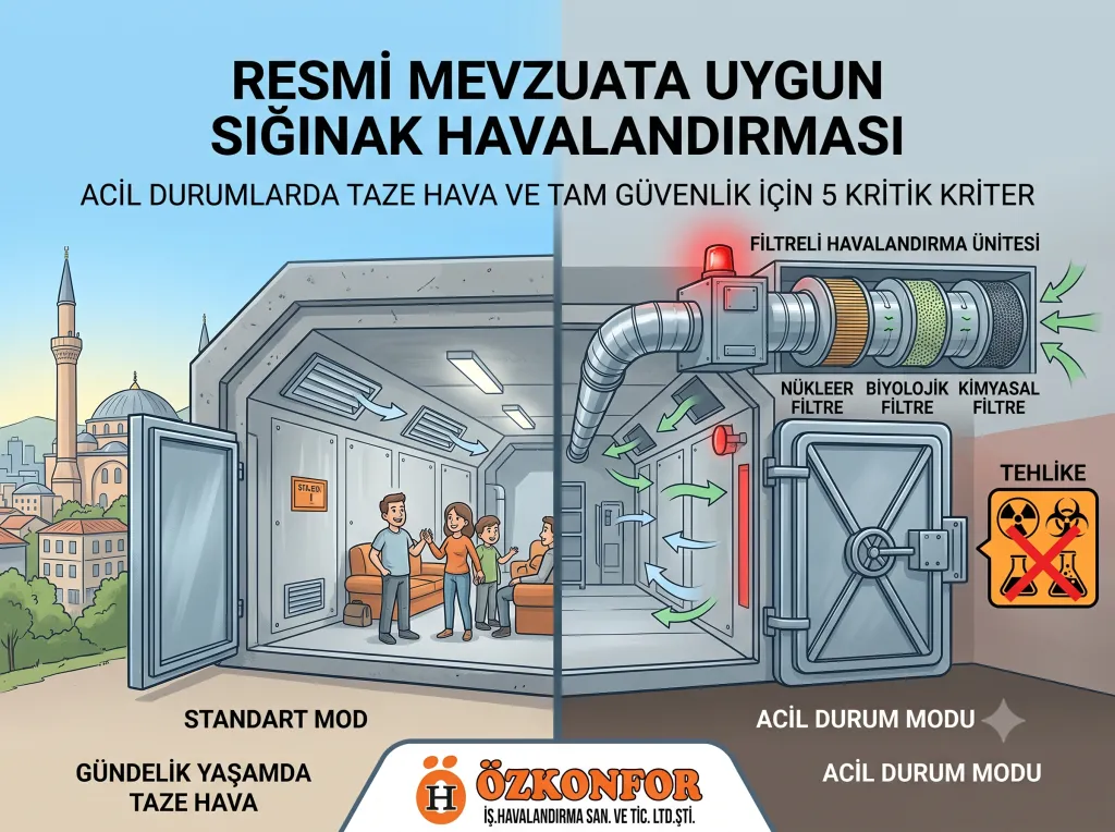 Resmi Mevzuata Uygun Sığınak Havalandırma Sistemlerinde Olması Gereken 5 Kritik Kriter